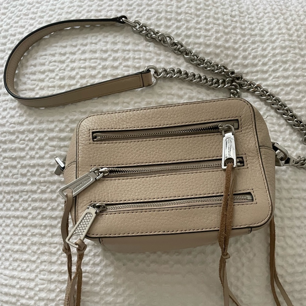 Rebecca Minkoff Zipper Crossbody Bag, Nude